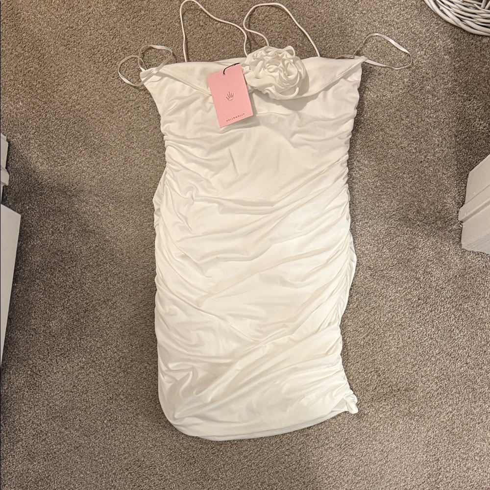 Hello Molly White Ruched Wedding Dress